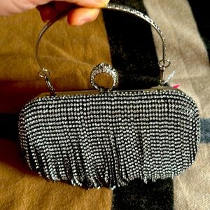 black glam party bag